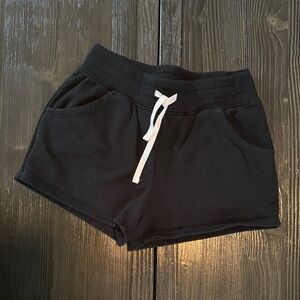 Cat & Jack Black Kids Shorts with White Drawstring